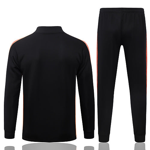 2026-27 Netherlands Black Long Zippered Training Suit