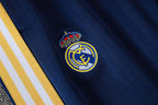 Real Madrid Trainingsanzug mit langem Reißverschluss 2026-27 Dunkelblau-Gelb