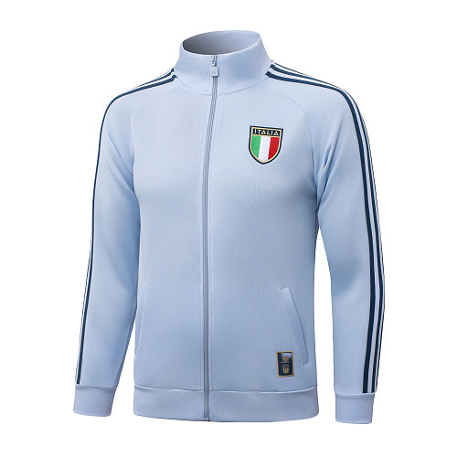 Italien Trainingsanzug 2026-27 hellblau mit langem Reißverschluss