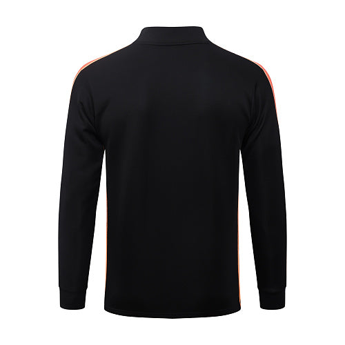 2026-27 Netherlands Black Long Zippered Training Suit