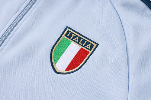 Italien Trainingsanzug 2026-27 hellblau mit langem Reißverschluss