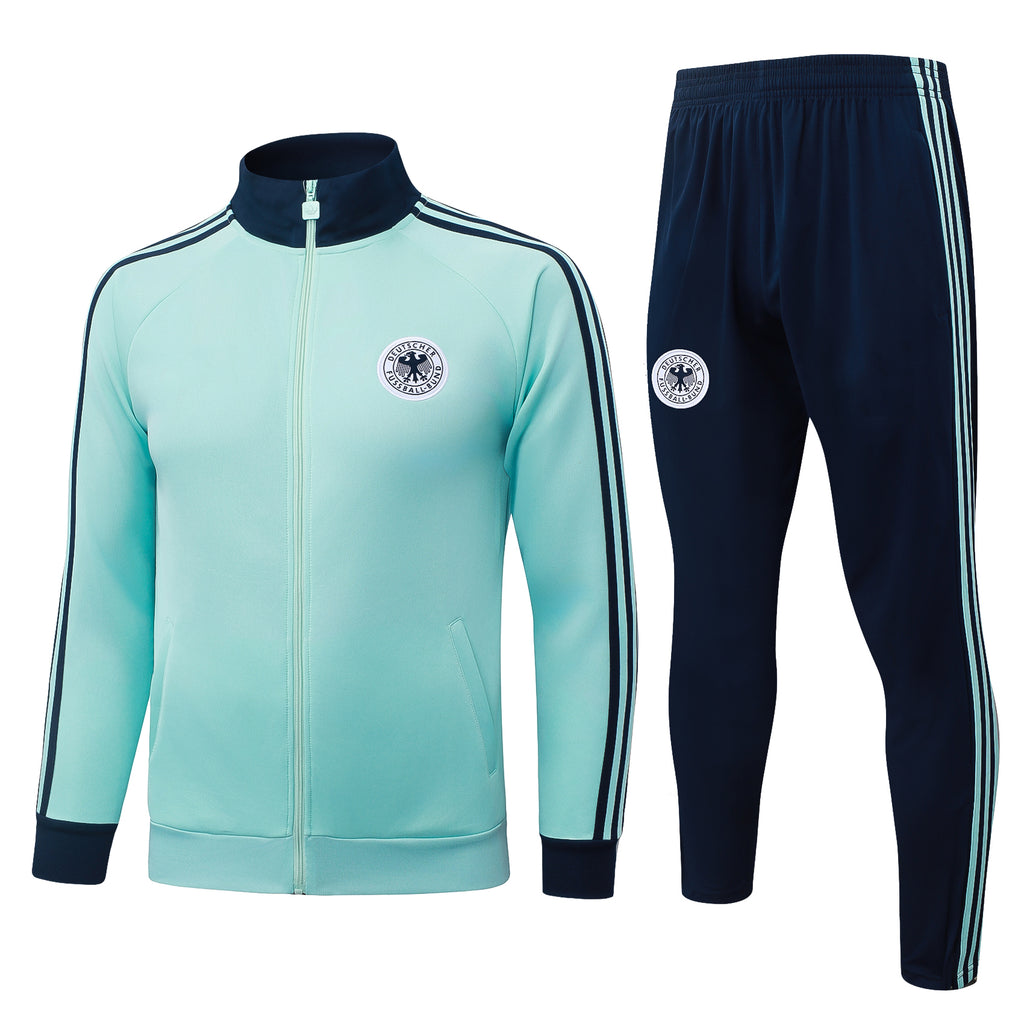 2026-27 Germany Light Blue Long Zippered Training Suit