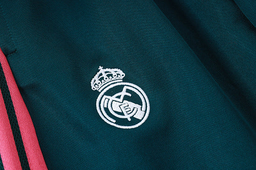 2026-27 Real Madrid Trainingsanzug mit Reißverschluss, Rosenrot-Farbschema