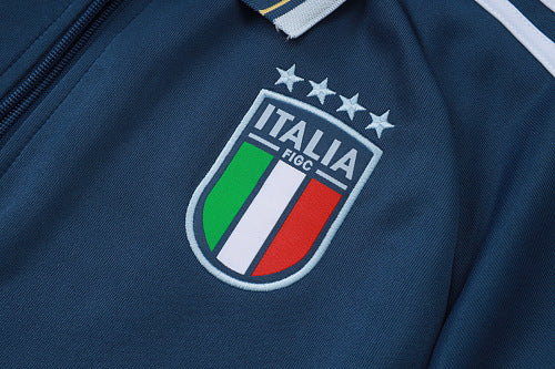 2026-27 Italy Dark Light Long Zippered Training Suit