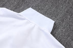2026-27 Paris White-Grey Long Zippered Training Suit