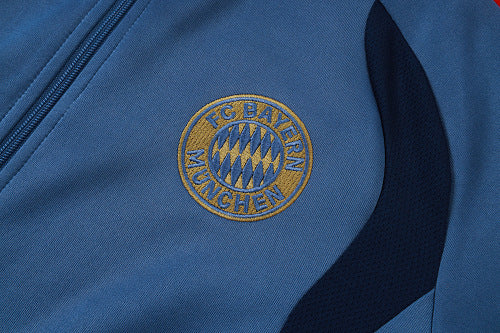 2026-27 Bayern Munich Blue Long Zippered Training Suit