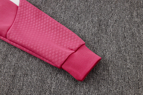 2026-27 Real Madrid Pink Long Zippered Training Suit