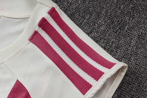2026-27 Real Madrid Beige - Pink Vest Suit
