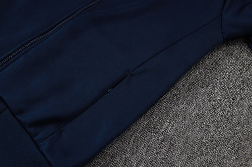 2026-27 Germany Dark Blue Long Zippered Training Suit