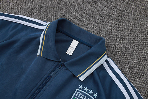 2026-27 Italy Dark Light Long Zippered Training Suit