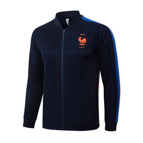 2026-27 France Blue Long Zippered Training Suit