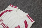 2026-27 Real Madrid Beige - Pink Vest Suit