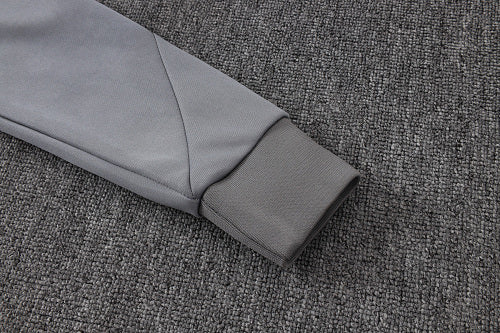 2026-27 Paris White-Grey Long Zippered Training Suit