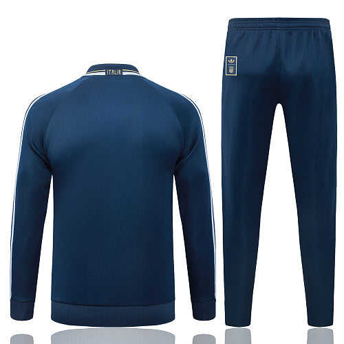 2026-27 Italy Dark Light Long Zippered Training Suit