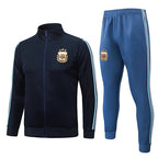 2026-27 Argentina Dark Blue Long Zippered Training Suit
