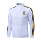 2026-27 Real Madrid White-Blue Long Zippered Training Suit