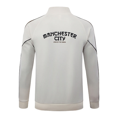 2026-27 Manchester City Off White Long Zippered Training Suit