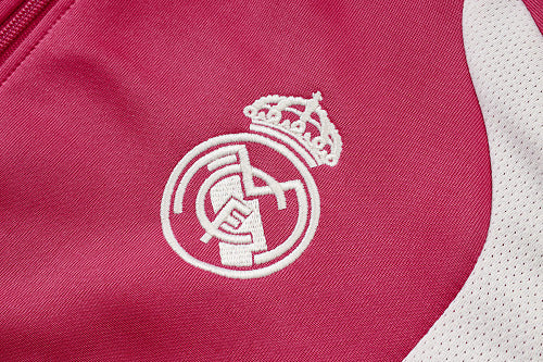 2026-27 Real Madrid Pink Long Zippered Training Suit