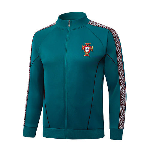 2026-27 Portugal Green Long Zippered Training Suit