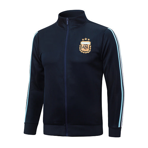 2026-27 Argentina Dark Blue Long Zippered Training Suit