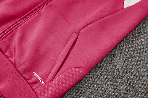 2026-27 Real Madrid Pink Long Zippered Training Suit