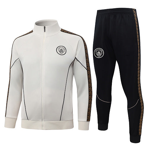 2026-27 Manchester City Off White Long Zippered Training Suit
