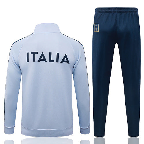 2026-27 Italy Light Blue Long Zippered Training Suit