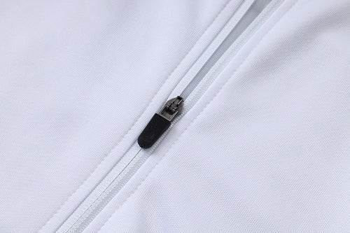 2026-27 Paris White-Grey Long Zippered Training Suit