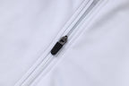2026-27 Paris White-Grey Long Zippered Training Suit