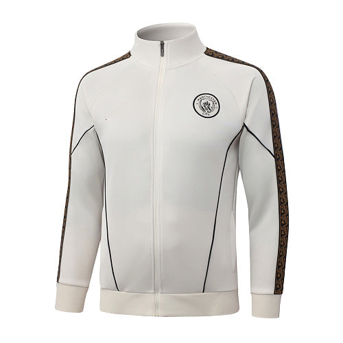 2026-27 Manchester City Off White Long Zippered Training Suit