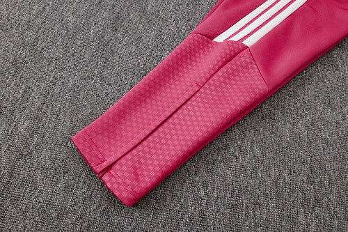 2026-27 Real Madrid Pink Long Zippered Training Suit