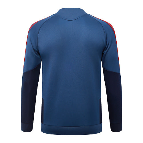 2026-27 Bayern Munich Blue Long Zippered Training Suit