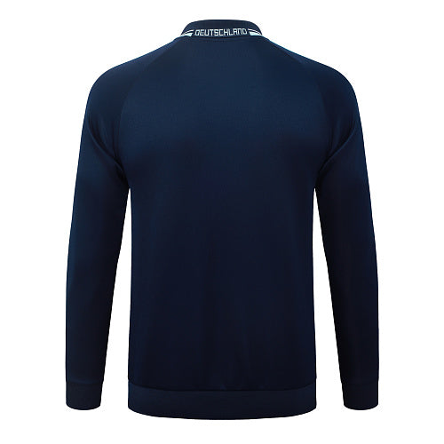 2026-27 Germany Dark Blue Long Zippered Training Suit