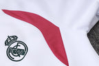 2026-27 Real Madrid Trainingsanzug mit Reißverschluss, Rosenrot-Farbschema