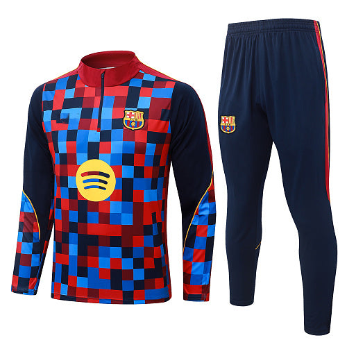 2026-27 Barcelona Colored Squares Black Training Suit