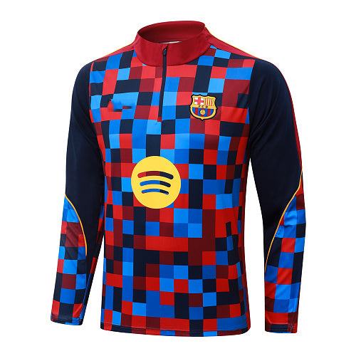 2026-27 Barcelona Colored Squares Black Training Suit