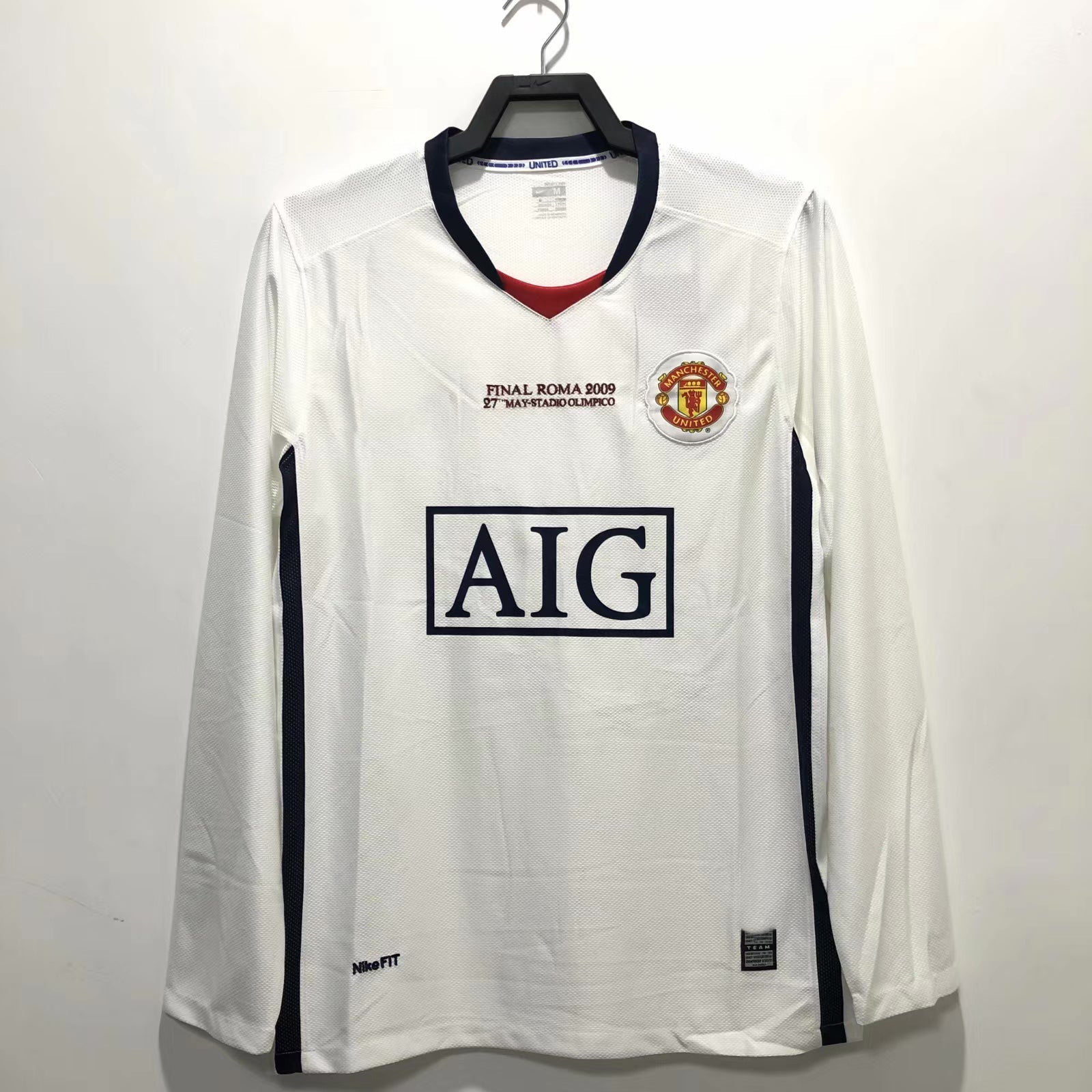 2008-09 Manchester United Away Champions League Edition Long Sleeve