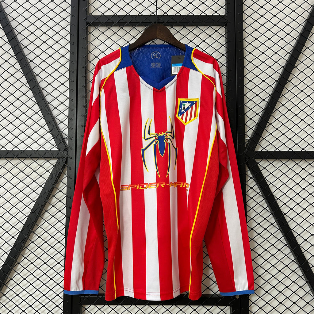 2004-05 Atletico Madrid Home Long Sleeve