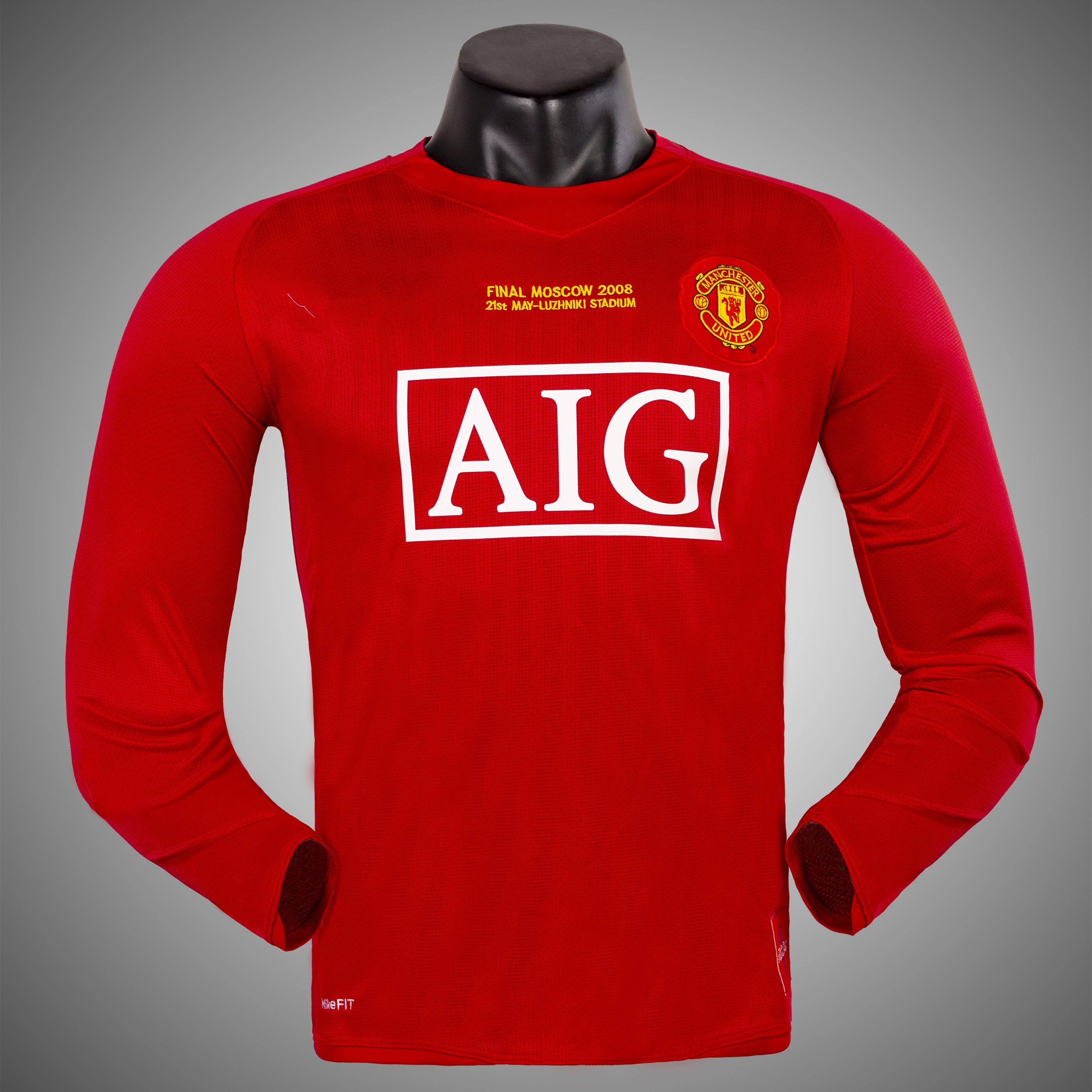 2007-08 Manchester United Home Champions League Long Sleeve