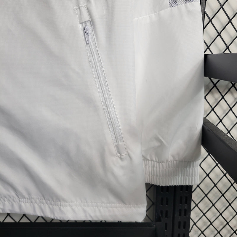 Real Madrid White Windbreaker