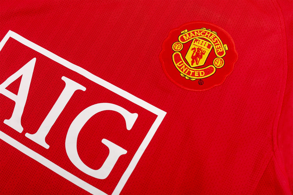 2007-08 Manchester United Home League Edition Retro long sleeved