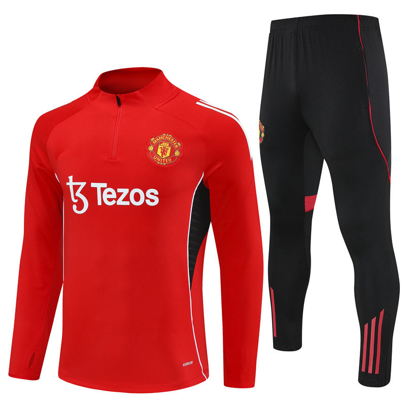 2025-26 Manchester United Red Training Suit