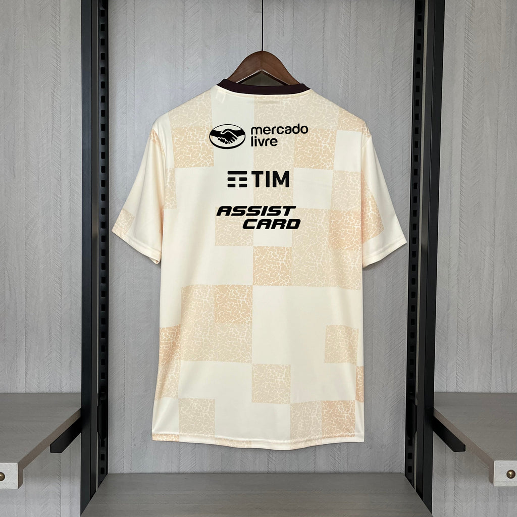 2024-25 Flamengo Pre-match all sponsors Wear Beige