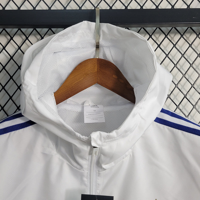 Real Madrid White Windbreaker