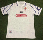 1997-98 ACF Fiorentina Auswärtstrikot Weiß Retro