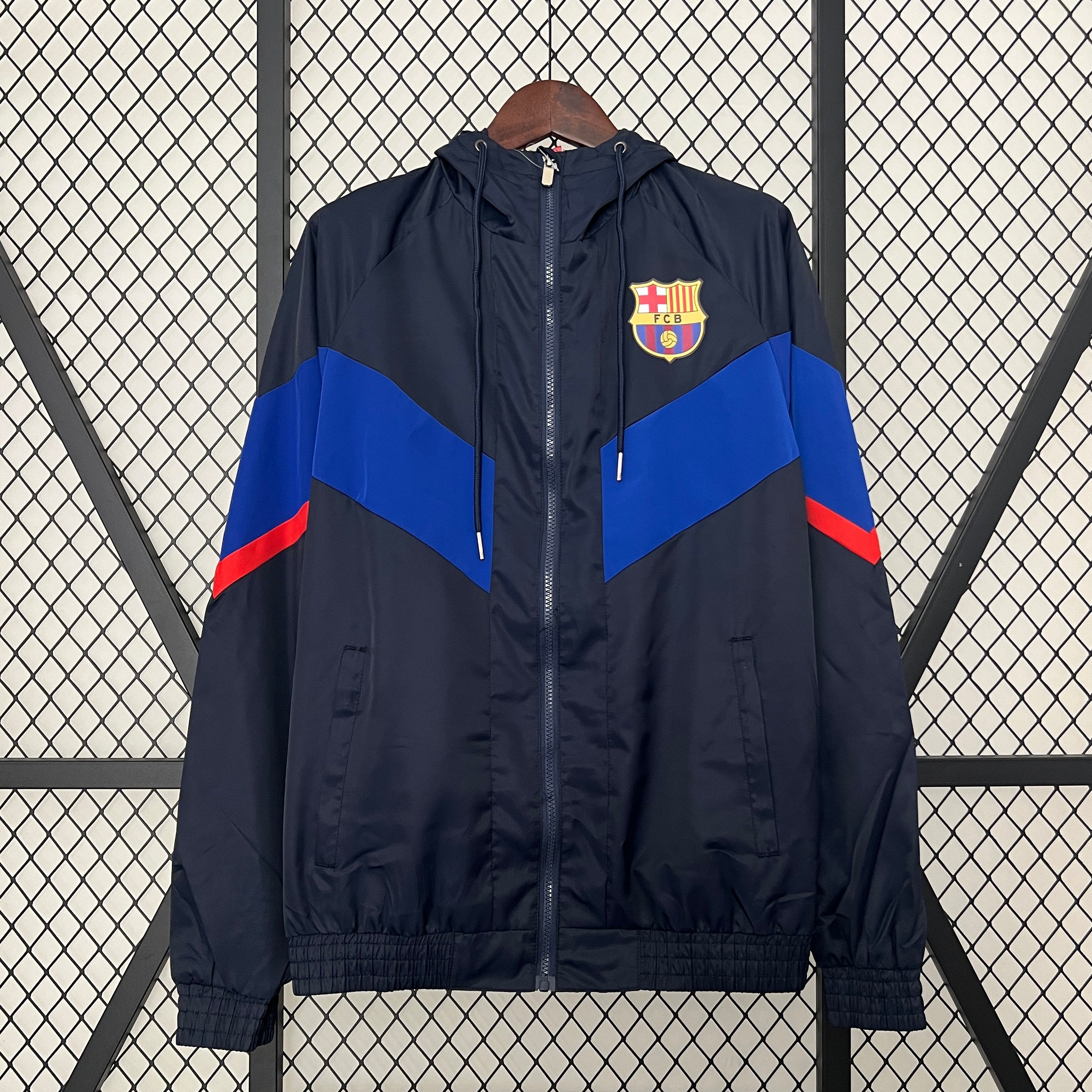 2024-25 Barcelona Windbreaker Black