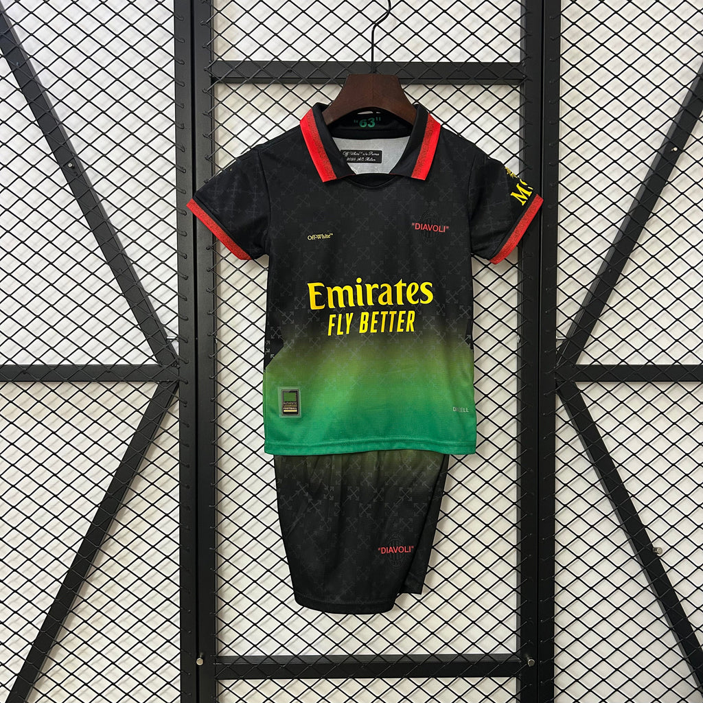 2025-26 AC Milan Co-Branded Edition Black-Green kids 16-28