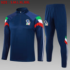 Traje de entrenamiento Italia Azul Real 2024-25 (mangas rojo, blanco y verde)
