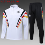 2024-25 German White (sleeves red, yellow and black) training suit