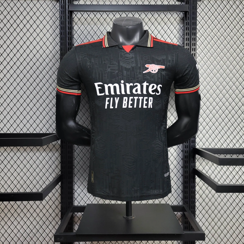 2025-26 Arsenal Polo Black Player